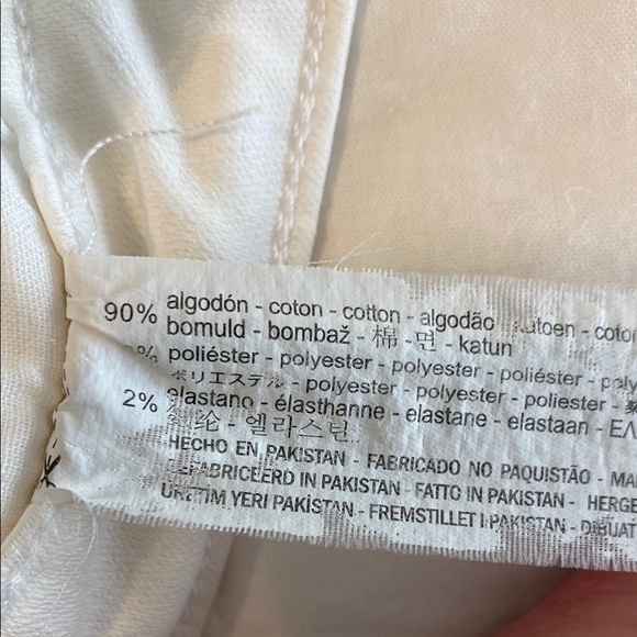 Zara White High Rise Skinny Jeans Size 6 - Picture 6 of 8